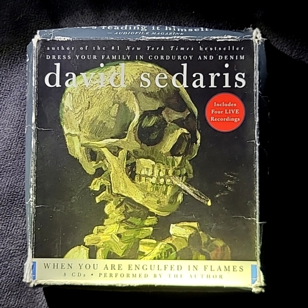David Sedaris, Audiobook "When you are engulfed in flames" 8 CDs